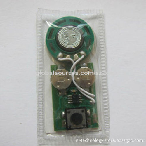 Water-resistant Recordable Sound Modules for Shoes, Stuff Toys and Music Boxes